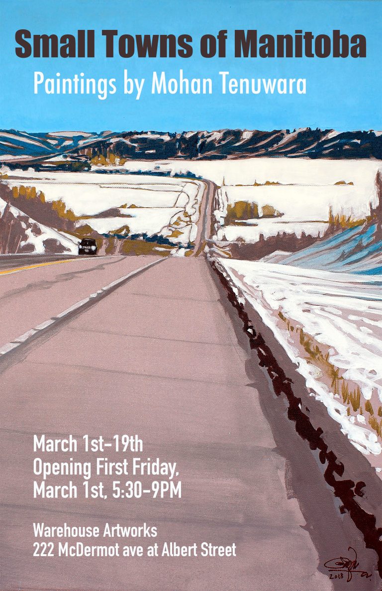 2019 Solo Art Exhibition “Small Towns of Manitoba”, Warehouse Artworks